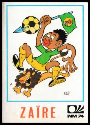 Panini - 'Munchen 74' - Card #174 - Zaire Cartoon