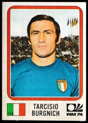 Panini - 'Munchen 74' - Card #295 - Tarcisio Begnich (Italy)