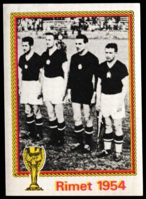 Panini - 'Munchen 74' - Card #33 - Puskas Grosics Lorant Hidegkuti