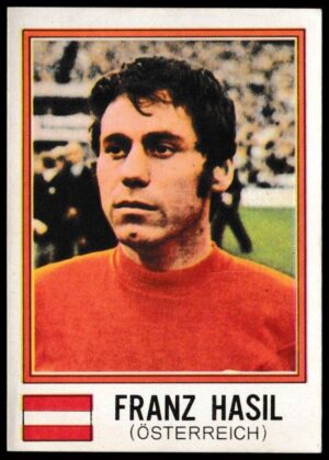 Panini - 'Munchen 74' - Card #395 - Franz Hasil (Austria)