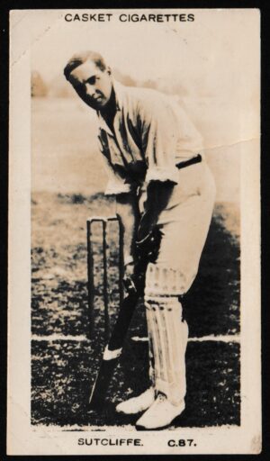 Pattreiouex - 'Cricketers' (c1925) - Card #C.87 - Sutcliffe (Yorkshire) Pattreiouex - 'Cricketers' (c1925) - Card #C.87 - Sutcliffe (Yorkshire)