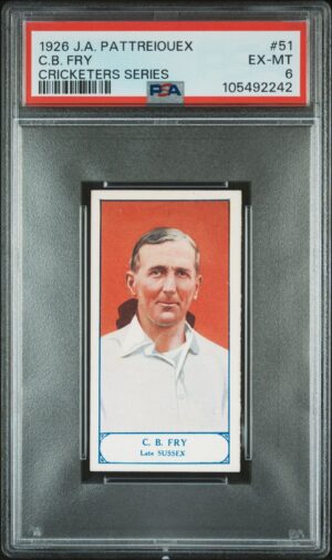 Pattreiouex - 'Cricketers Series' (1926) - C.B. Fry (Sussex) **PSA6**