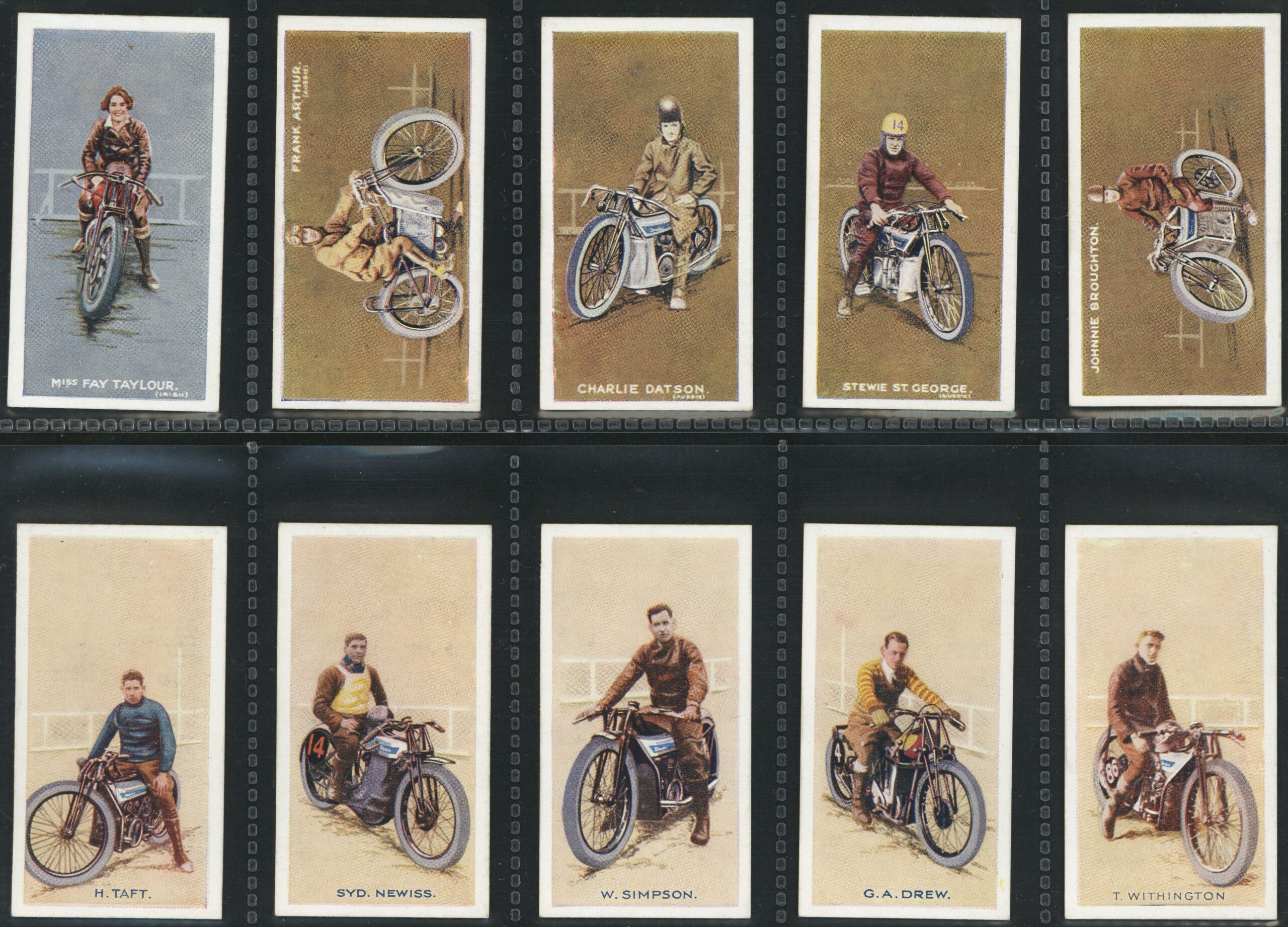 Pattreiouex - 'Dirt Track Riders (50)' - Complete Set (1929) Pattreiouex - 'Dirt Track Riders (50)' - Complete Set (1929)