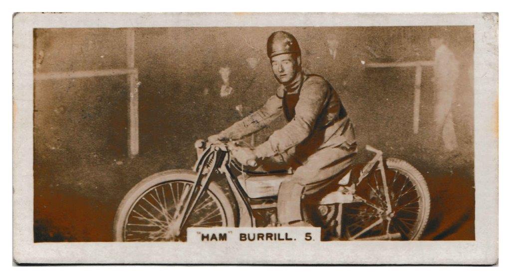 Pattreiouex - 'Dirt Track Riders (A)' (1930) - Card #5 - Ham Burrill Pattreiouex - 'Dirt Track Riders (A)' (1930) - Card #5 - Ham Burrill