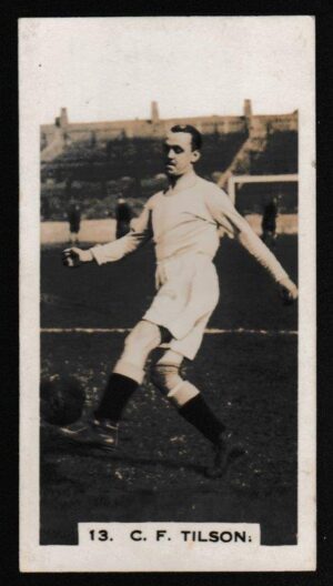 Pattreiouex - 'Footballers in Action' (1934) - Card #13 - F. Tilson (Manchester City)