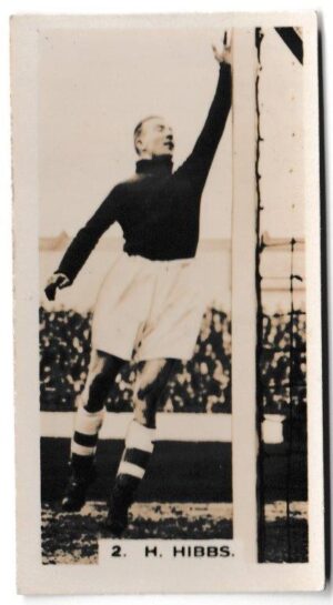 Pattreiouex - 'Footballers in Action' (1934) - Card #2 - H. Hibbs (Birmingham City)