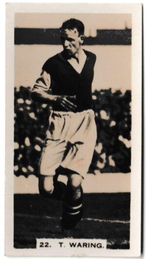 Pattreiouex - 'Footballers in Action' (1934) - Card #22 - T. Waring (Aston Villa)