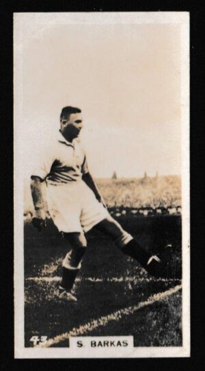 Pattreiouex - 'Footballers in Action' (1934) - Card #43 - S. Barkas (Manchester City)