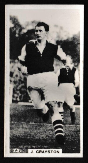 Pattreiouex - 'Footballers in Action' (1934) - Card #75 - J. Crayston (Arsenal)