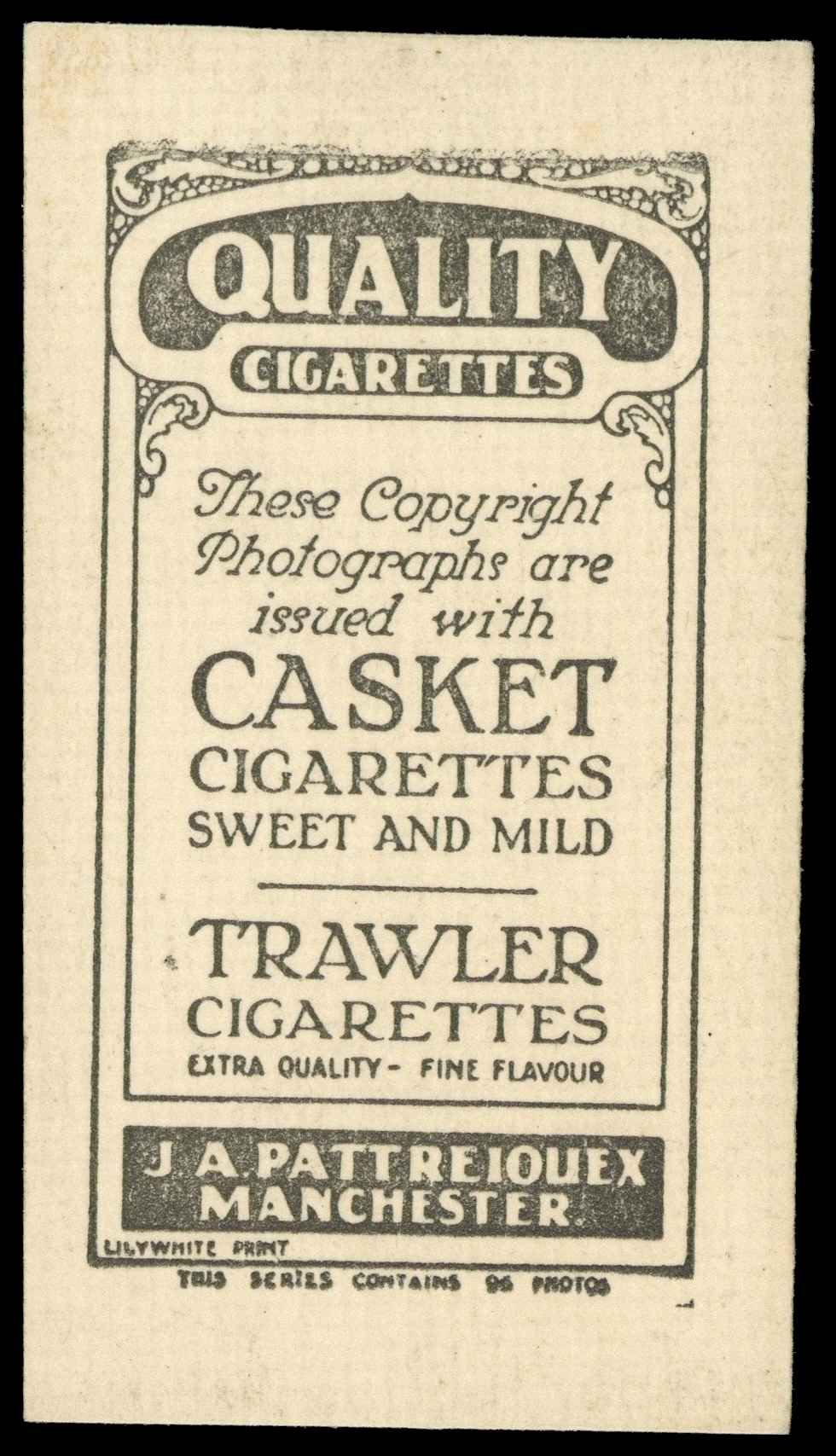 Pattreiouex - 'Footballers (F.B.)' (1922) - Steward (Manchester United) Pattreiouex - 'Footballers (F.B.)' (1922) - Steward (Manchester United)