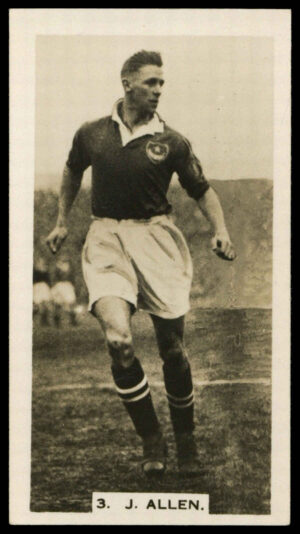 Pattreiouex - 'Footballers in Action' (1934) - J. Allen (Aston Villa) Pattreiouex - 'Footballers in Action' (1934) - J. Allen (Aston Villa)