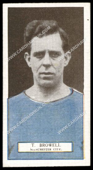 Pattreiouex - T. Browell (Manchester City)' - Footballers Series (Brown)' (1927) Pattreiouex - T. Browell (Manchester City)' - Footballers Series (Brown)' (1927)