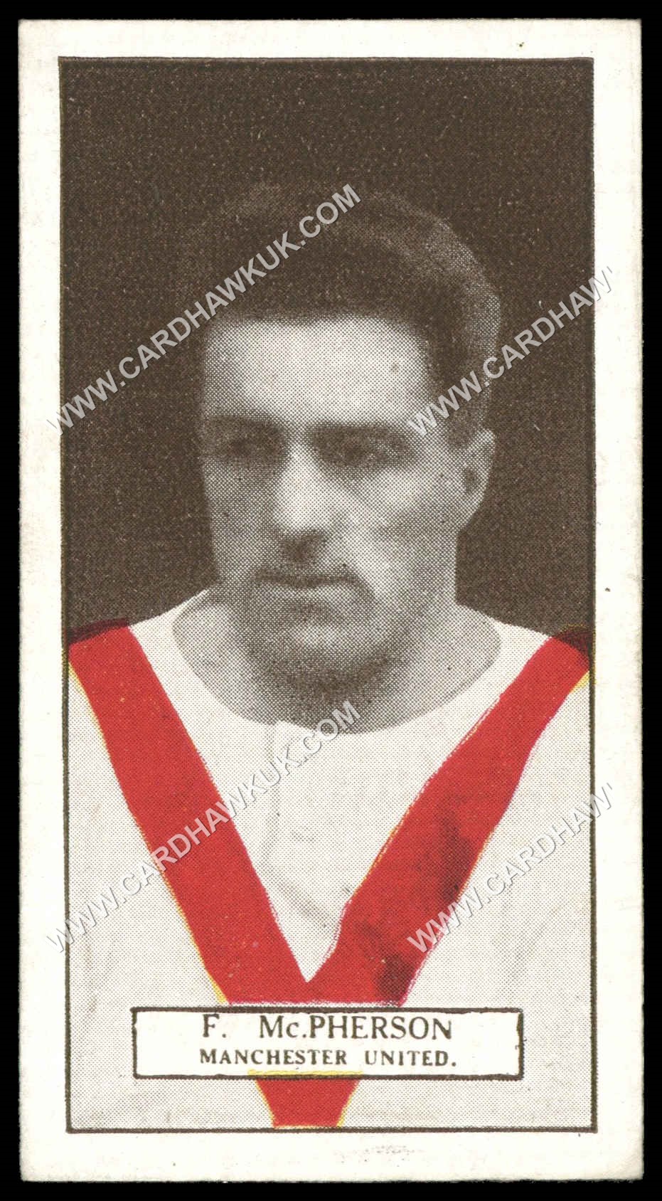 Pattreiouex - F. McPherson (Manchester United)' - Footballers Series (Brown)' (1927) Pattreiouex - F. McPherson (Manchester United)' - Footballers Series (Brown)' (1927)
