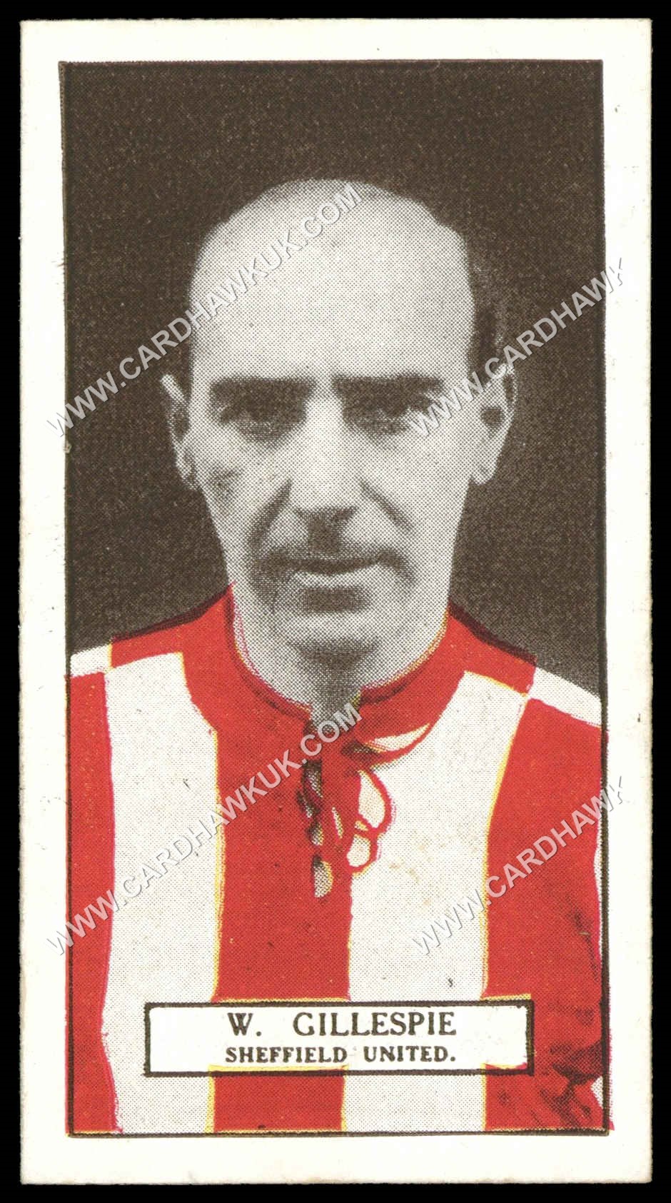 Pattreiouex - W. Gillespie (Sheffield United)' - Footballers Series (Brown)' (1927) Pattreiouex - W. Gillespie (Sheffield United)' - Footballers Series (Brown)' (1927)