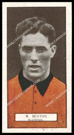 Pattreiouex - W. Benton (Blackpool)' - Footballers Series (Brown)' (1927)