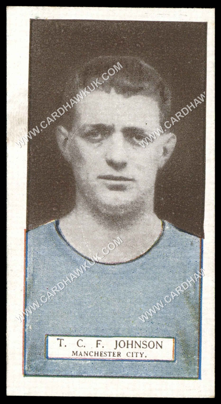 Pattreiouex - T.C.F. Johnson (Manchester City)' - Footballers Series (Brown)' (1927) Pattreiouex - T.C.F. Johnson (Manchester City)' - Footballers Series (Brown)' (1927)