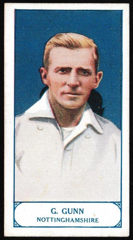Pattreiouex - 'Cricketers Series' (1926) - G.Gunn (Notts) Pattreiouex - 'Cricketers Series' (1926) - G.Gunn (Notts)