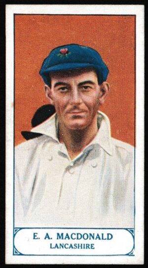 Pattreiouex - 'Cricketers Series' (1926) - E.A. MacDonald (Yorkshire) Pattreiouex - 'Cricketers Series' (1926) - E.A. MacDonald (Yorkshire)