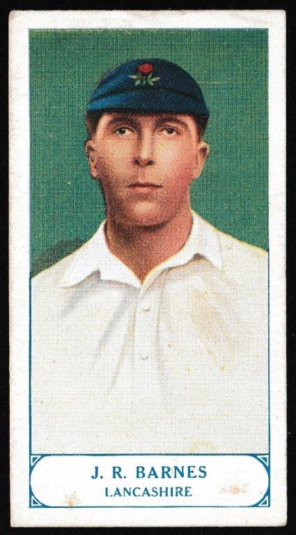 Pattreiouex - 'Cricketers Series' (1926) - J.R. Barnes (Lancashire) Pattreiouex - 'Cricketers Series' (1926) - J.R. Barnes (Lancashire)