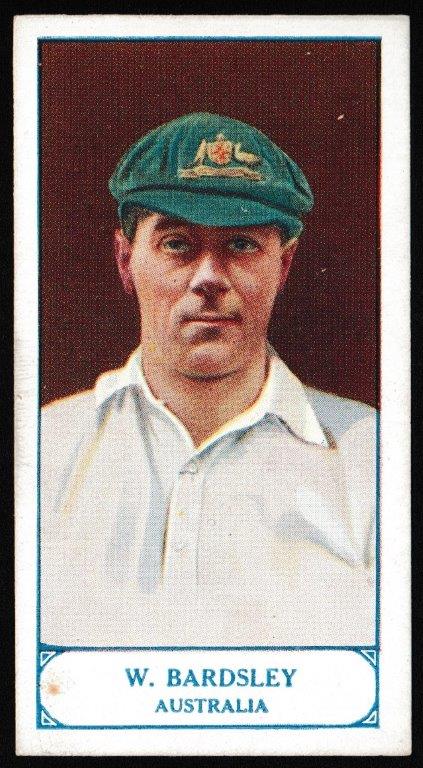 Pattreiouex - 'Cricketers Series' (1926) - W. Bardsley (Australia) Pattreiouex - 'Cricketers Series' (1926) - W. Bardsley (Australia)