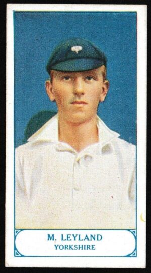 Pattreiouex - 'Cricketers Series' (1926) - M. Leyland (Yorkshire) Pattreiouex - 'Cricketers Series' (1926) - M. Leyland (Yorkshire)