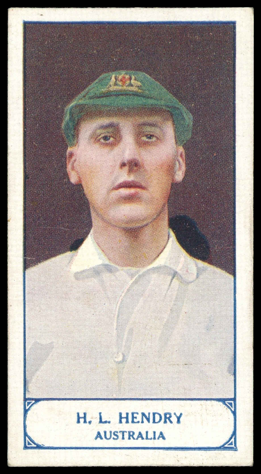 Pattreiouex - 'Cricketers Series' (1926) - H.L. Hendry (Australia) Pattreiouex - 'Cricketers Series' (1926) - H.L. Hendry (Australia)