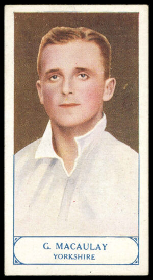 Pattreiouex - 'Cricketers Series' (1926) - G. MacAuley (Yorkshire)