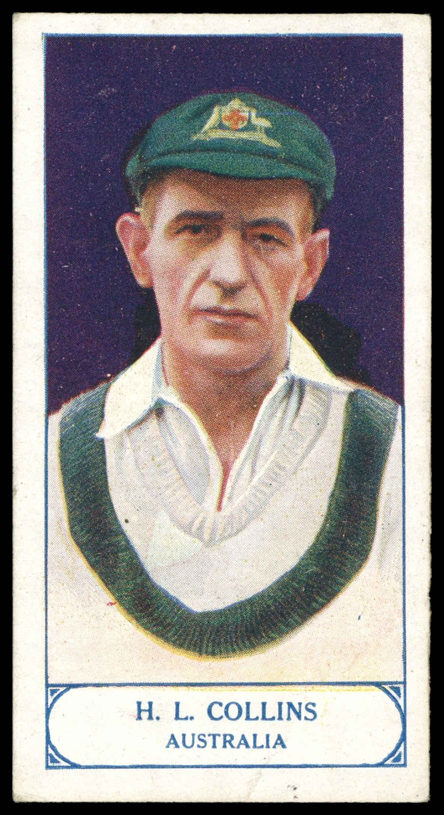 Pattreiouex - 'Cricketers Series' (1926) - H.L. Collins (Australia) Pattreiouex - 'Cricketers Series' (1926) - H.L. Collins (Australia)