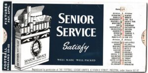 Pattreiouex - 'Football Fixture List' (1959) - Card #1959-60 - Football Fixture List 1959/60