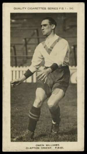 Pattreiouex - O. Williams (Clapton Orient) - 'Footballers (F.B.)' (1922) Pattreiouex - O. Williams (Clapton Orient) - 'Footballers (F.B.)' (1922)