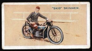 Pattreiouex - 'Dirt Track Riders (50)' (1929) - Card #2 - "Skid" Skinner