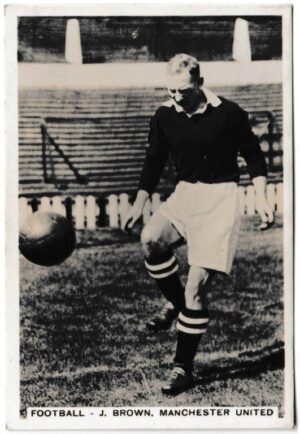 Pattreiouex - 'Sporting Events & Stars' (1935) - Card #50 - J. Brown (Manchester United)