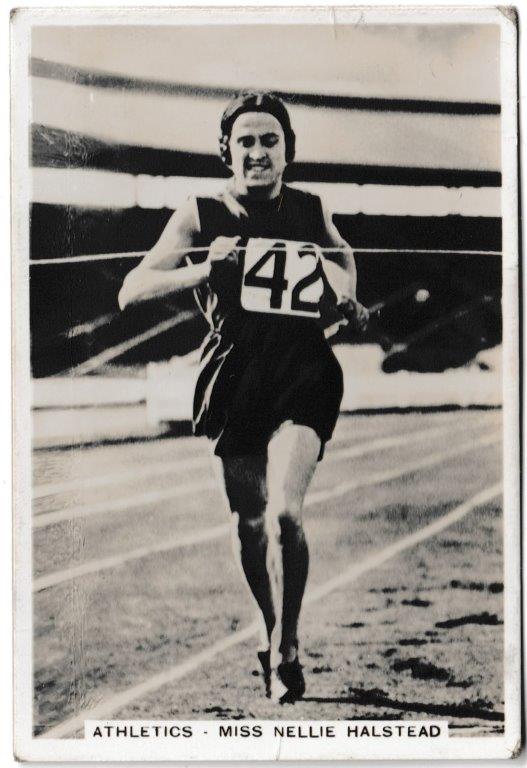Pattreiouex - 'Sporting Events & Stars' (1935) - Card #82 - Miss Nellie Halstead Pattreiouex - 'Sporting Events & Stars' (1935) - Card #82 - Miss Nellie Halstead