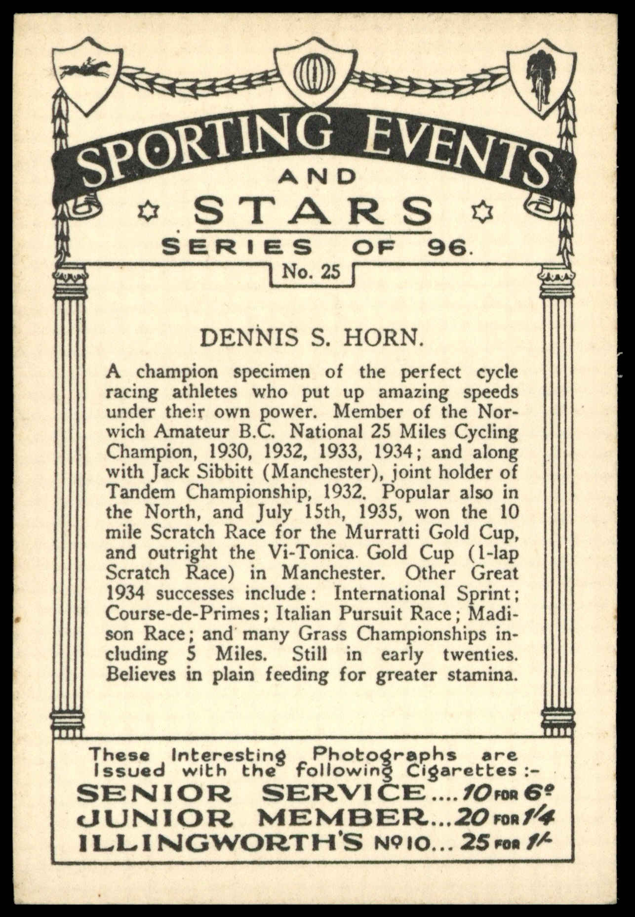 Pattreiouex - 'Sporting Events & Stars' (1935) - Dennis S. Horn Pattreiouex - 'Sporting Events & Stars' (1935) - Dennis S. Horn