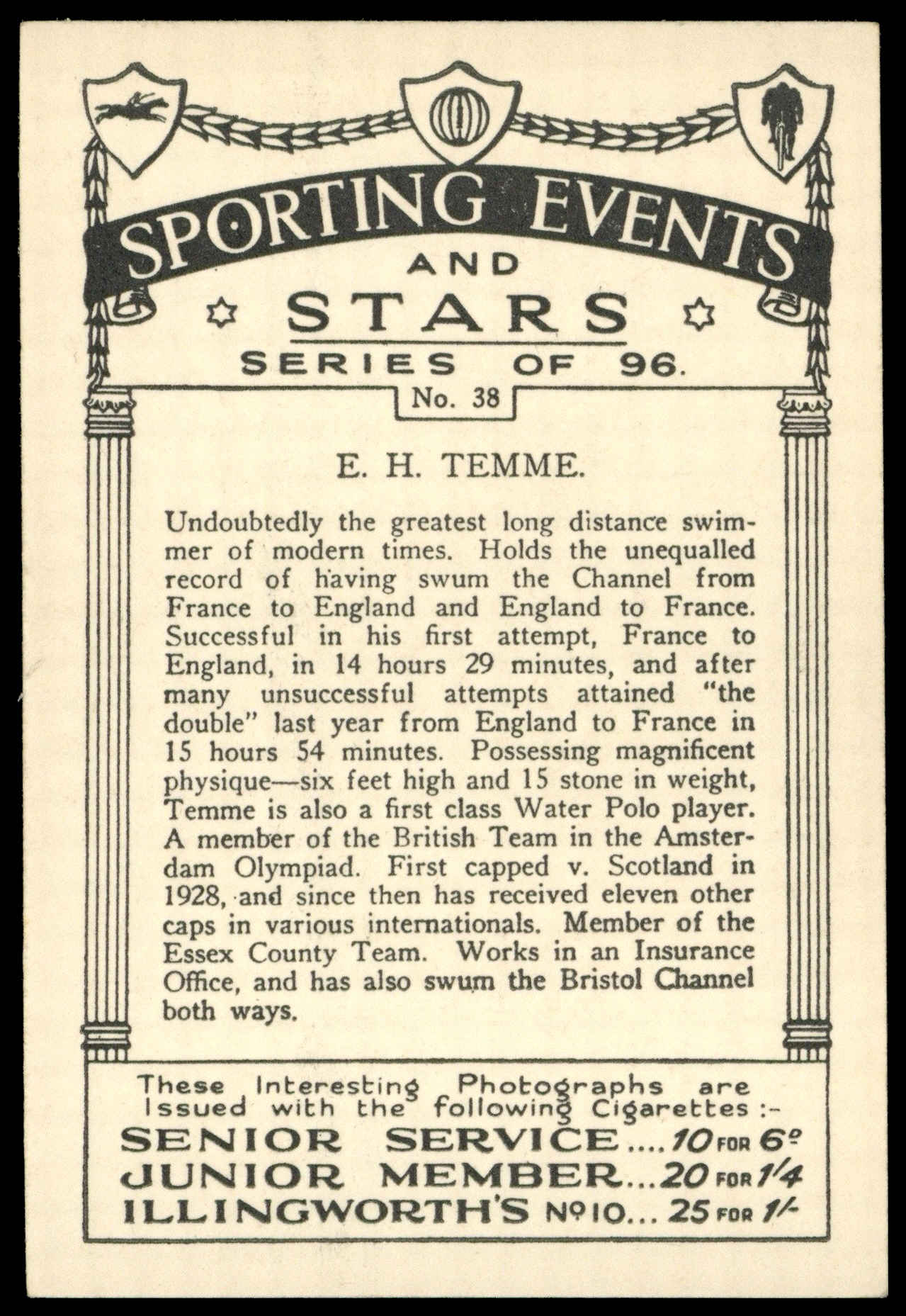 Pattreiouex - 'Sporting Events & Stars' (1935) - E.H. Temme Pattreiouex - 'Sporting Events & Stars' (1935) - E.H. Temme