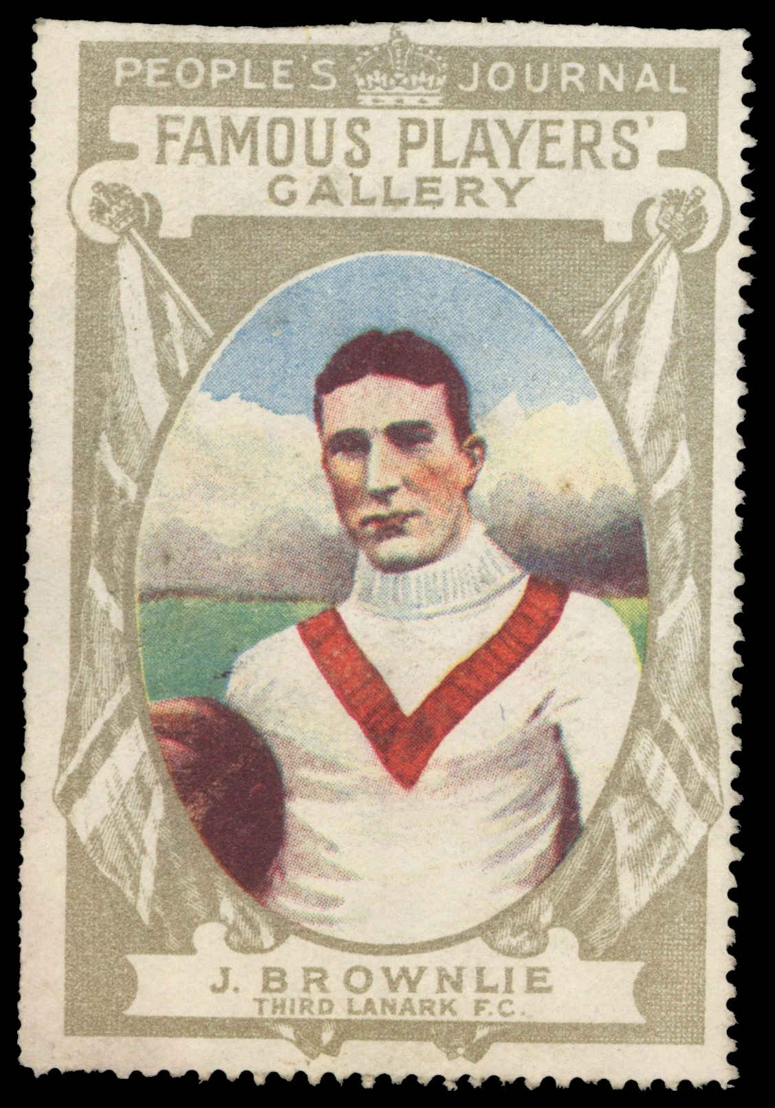 People's Journal - 'Famous Players' Gallery' (1914) - J. Brownlie (Third Lanark) People's Journal - 'Famous Players' Gallery' (1914) - J. Brownlie (Third Lanark)