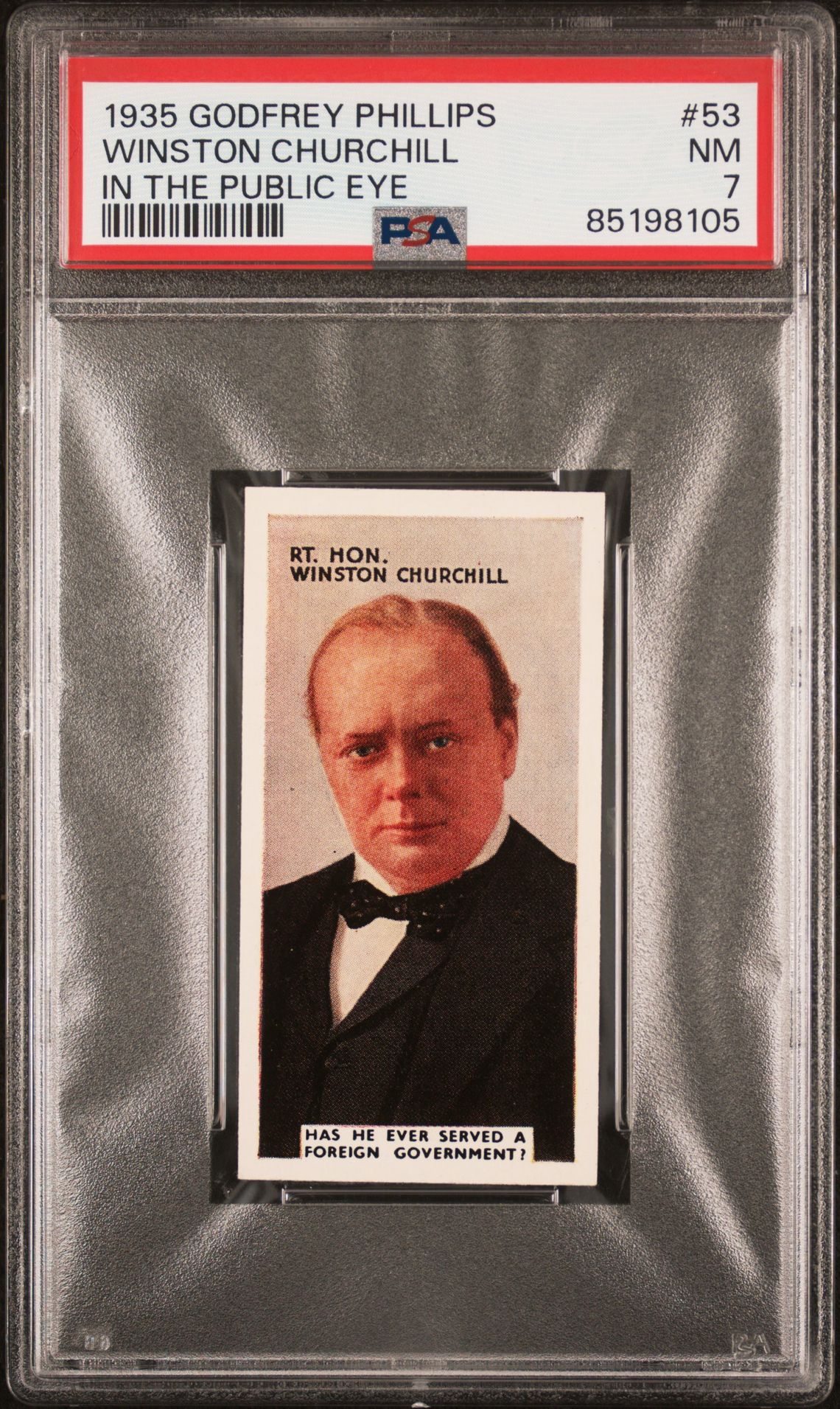 Phillips (Godfrey) - 'In The Public Eye' (1935) - Rt. Hon. Winston Churchill **PSA7** Phillips (Godfrey) - 'In The Public Eye' (1935) - Rt. Hon. Winston Churchill **PSA7**