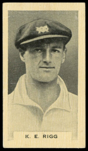 Phillips (Godfrey) - 'Test Cricketers (Grey's)' (1932) - #26 - K.E. Rigg (Victoria)