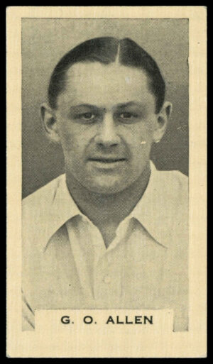 Phillips (Godfrey) - 'Test Cricketers (Grey's)' (1932) - #6 - G.O. Allen (Middlesex)