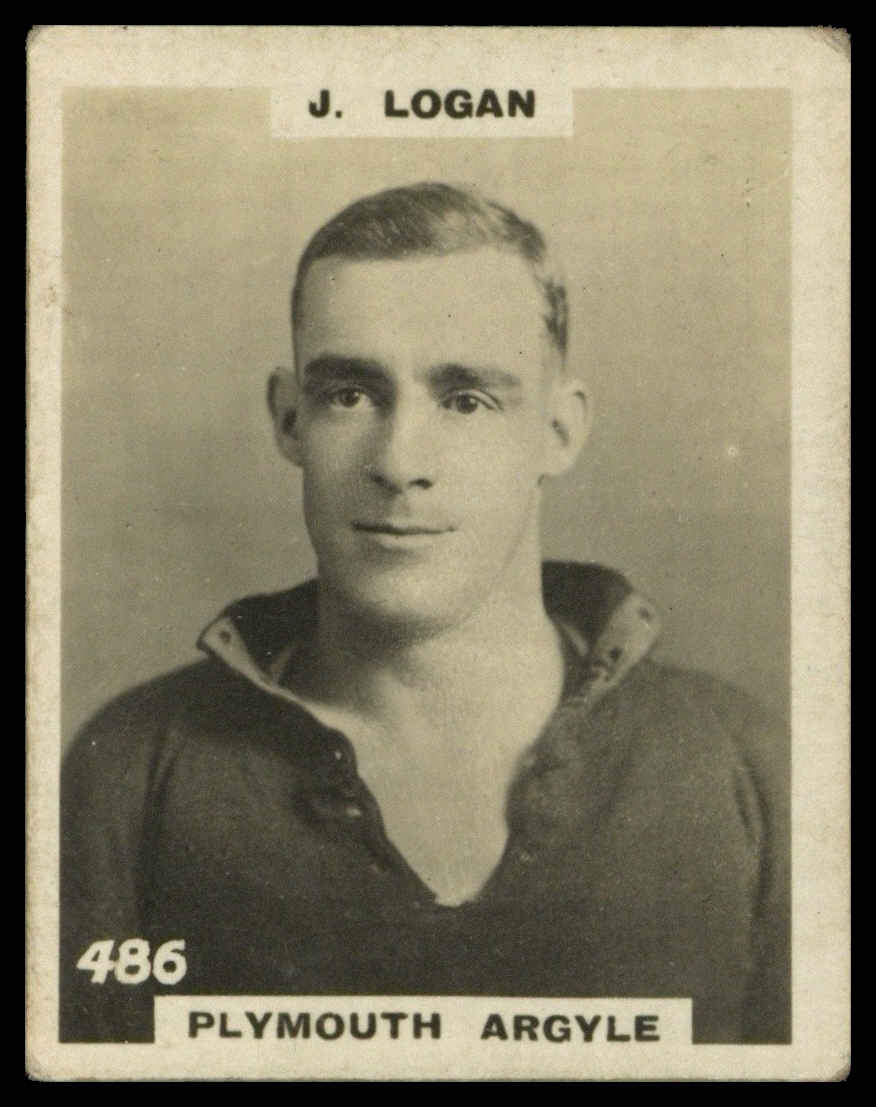 Phillips (Godfrey) - 'Pinnace Footballers K - "Pinnace Photo"' (1922) - #486 - J. Logan (Plymouth Argyle) Phillips (Godfrey) - 'Pinnace Footballers K - "Pinnace Photo"' (1922) - #486 - J. Logan (Plymouth Argyle)