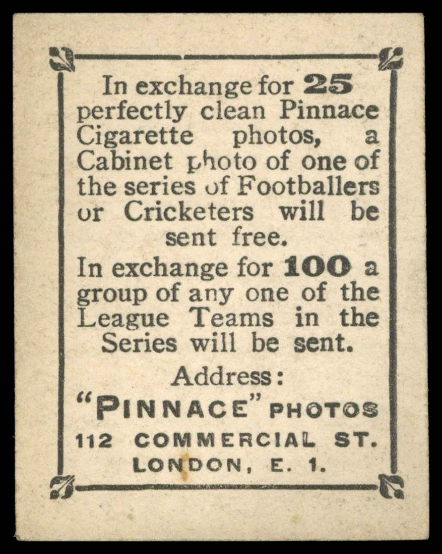 Phillips (Godfrey) - 'Pinnace Footballers K - "Pinnace Photo"' (1922) - #54 - J. Dockray (Exeter City) Phillips (Godfrey) - 'Pinnace Footballers K - "Pinnace Photo"' (1922) - #54 - J. Dockray (Exeter City)