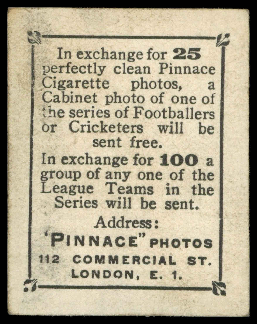 Phillips (Godfrey) - 'Pinnace Footballers K - "Pinnace Photo"' (1922) - #607 - D. Cock (Fulham) Phillips (Godfrey) - 'Pinnace Footballers K - "Pinnace Photo"' (1922) - #607 - D. Cock (Fulham)