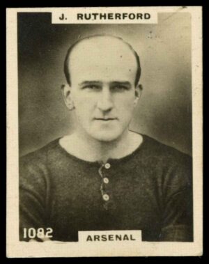 Phillips (Godfrey) - 'Pinnace Footballers'  #1082 J. Rutherford (Arsenal) (1922)