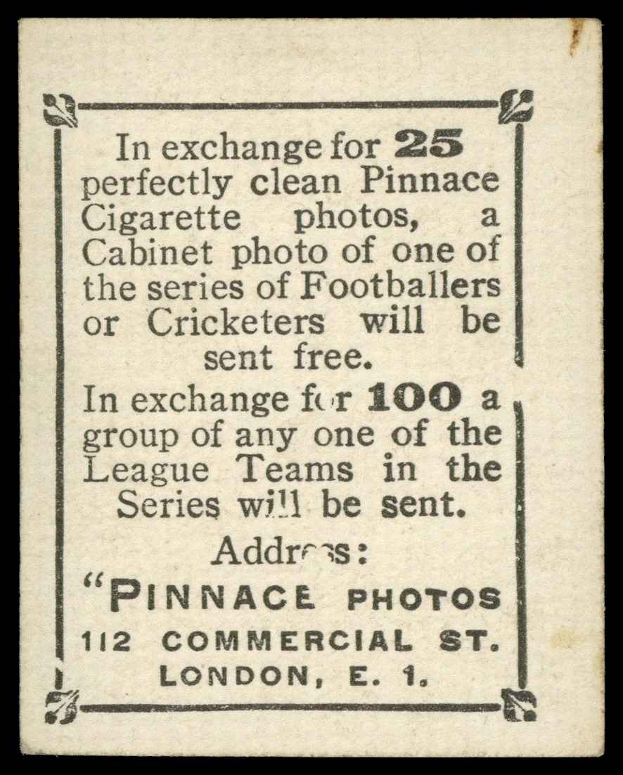 Phillips (Godfrey) - 'Pinnace Footballers' #1471 J. Bradford (Birmingham) (1922) Phillips (Godfrey) - 'Pinnace Footballers' #1471 J. Bradford (Birmingham) (1922)