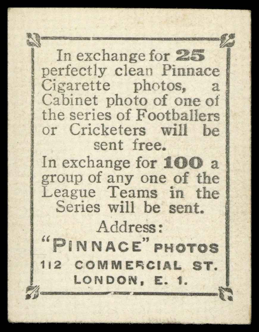Phillips (Godfrey) - 'Pinnace Footballers' #1709 B. Crawshaw (Accrington Stanley) (1922) Phillips (Godfrey) - 'Pinnace Footballers' #1709 B. Crawshaw (Accrington Stanley) (1922)