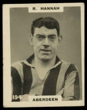 Phillips (Godfrey) - 'Pinnace Footballers' #194 R. Hannah (Aberdeen) (1922) Phillips (Godfrey) - 'Pinnace Footballers' #194 R. Hannah (Aberdeen) (1922)