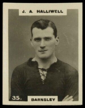 Phillips (Godfrey) - 'Pinnace Footballers'  #35 J.A. Halliwell (Barnsley) (1922)