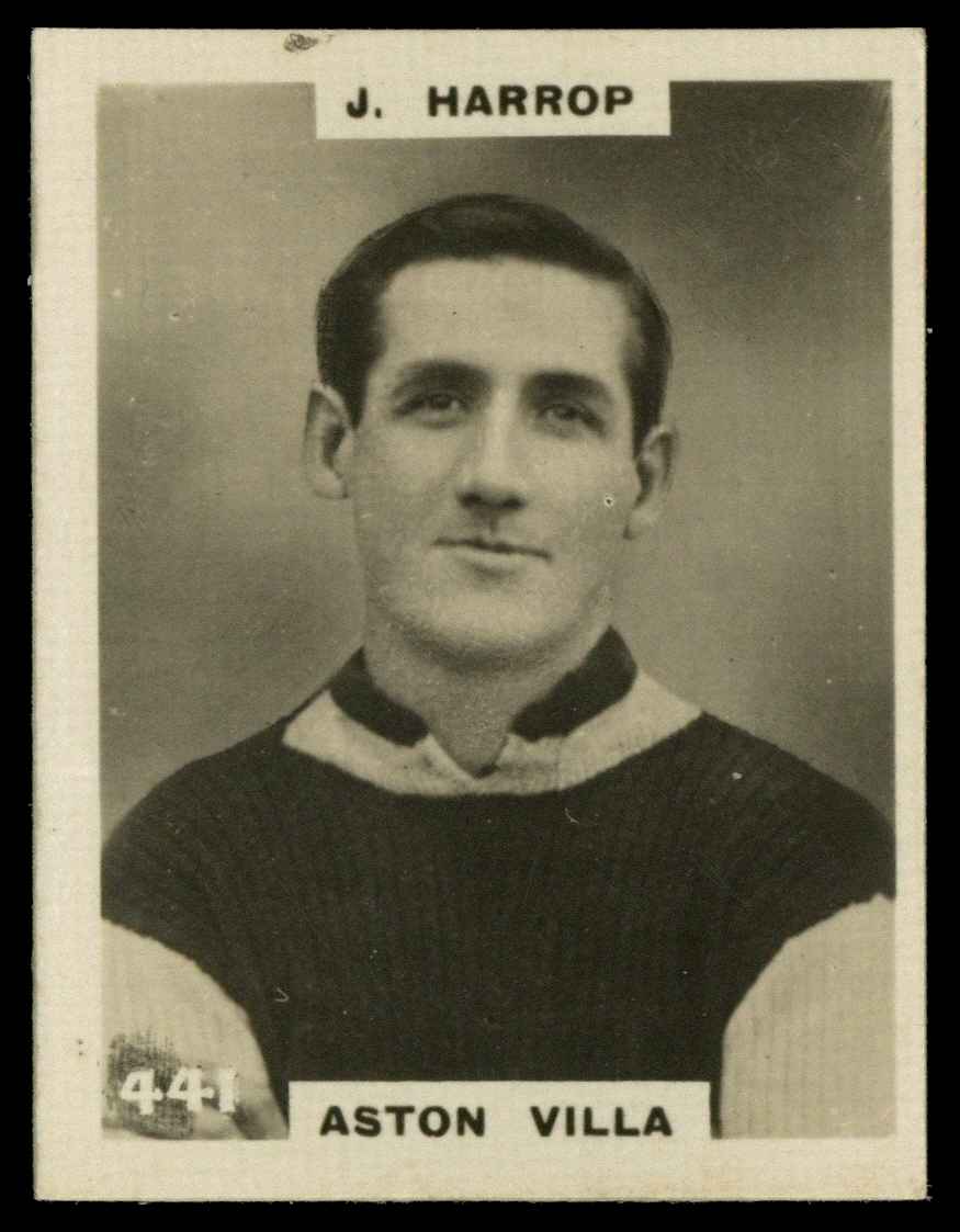 Phillips (Godfrey) - 'Pinnace Footballers' #441 J. Harrop (Aston Villa) (1922) Phillips (Godfrey) - 'Pinnace Footballers' #441 J. Harrop (Aston Villa) (1922)