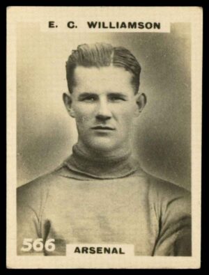 Phillips (Godfrey) - 'Pinnace Footballers'  #566 E.C. Williamson (Arsenal) (1922)