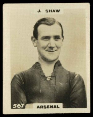 Phillips (Godfrey) - 'Pinnace Footballers'  #567 J. Shaw (Arsenal) (1922)